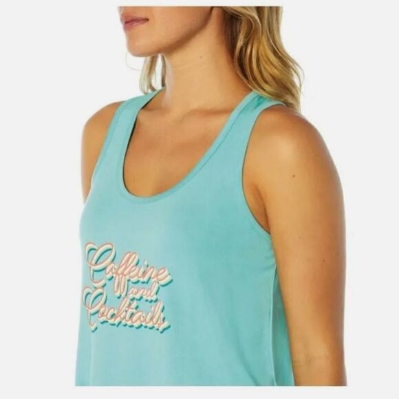 Wildfox Ladies Tank And Short Set Caffeine And Cocktails Nwt.SIZE XL - Picture 4 of 6